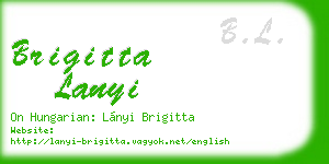 brigitta lanyi business card